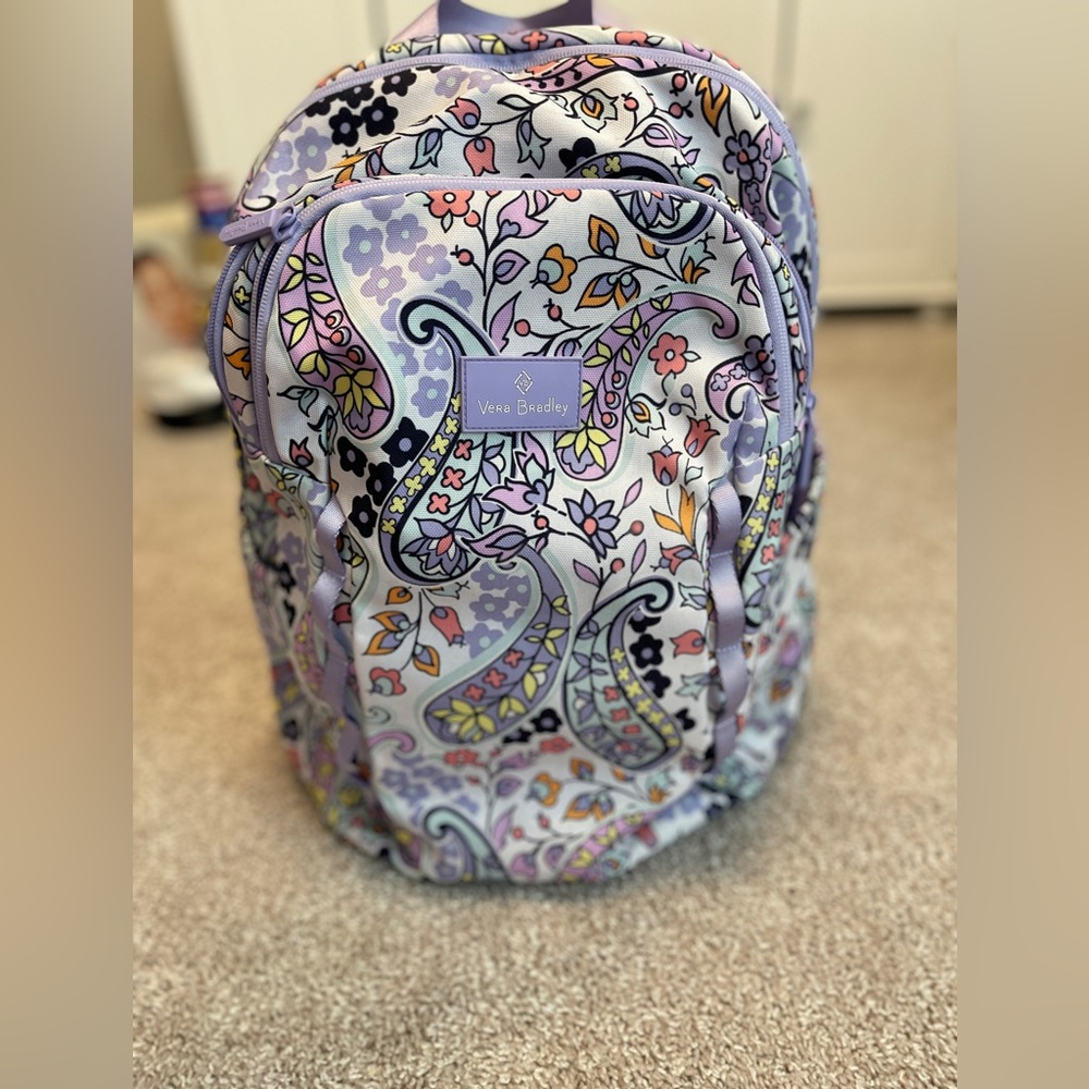 Vera Bradley Lavender Paisley XL Backpack